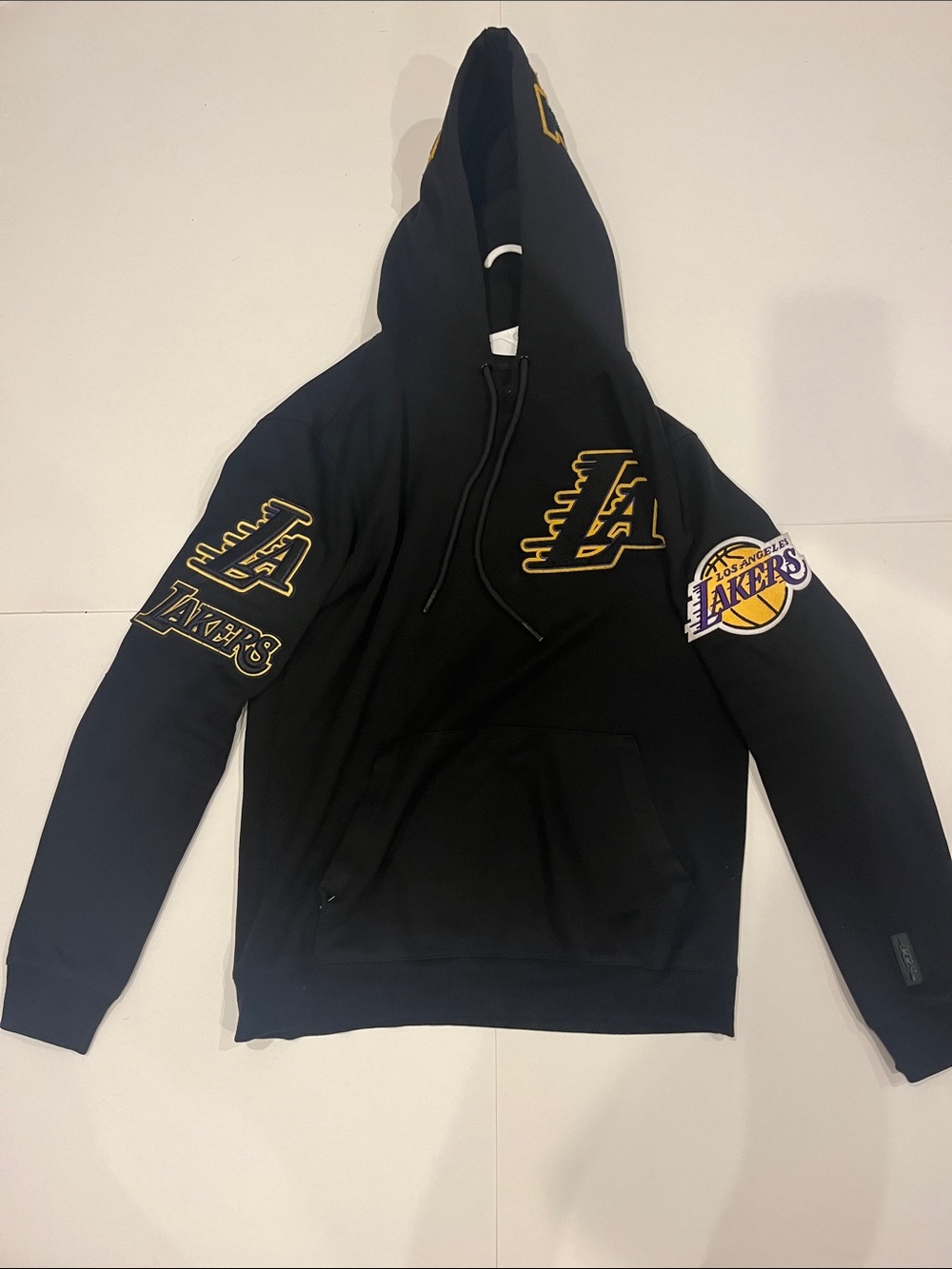 Los Angeles Lakers Black Crewneck Sweatshirt with Gold Logos